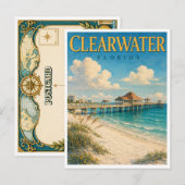 Clearwater Florida Pier 60 GeoSaga ポストカード (正面/裏面)