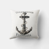 Clearwater Florida Vacation Nautical Anchor クッション (裏面)