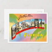 Clearwater, Florida Vintage Travelからの挨拶 ポストカード (正面/裏面)
