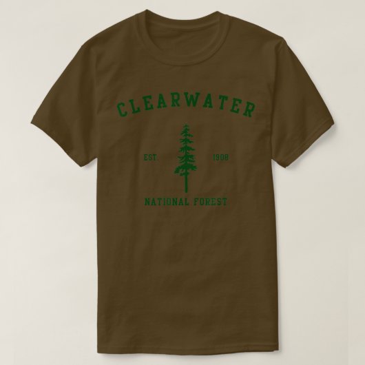 Clearwater National Forest Explore Idaho Tシャツ (デザイン正面)