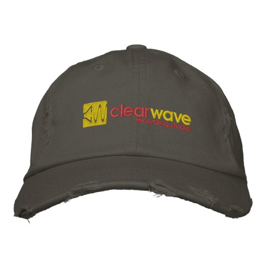 Clearwave Recording Studio Hat 刺繍入りキャップ (正面)