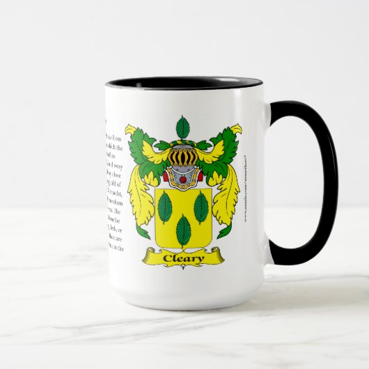 Cleary家族の紋章付き外衣 マグカップ (右)