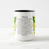 Cleary家族の紋章付き外衣 マグカップ (中央)
