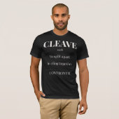 Cleave - 矛盾語Tシャツ Tシャツ (正面フル)