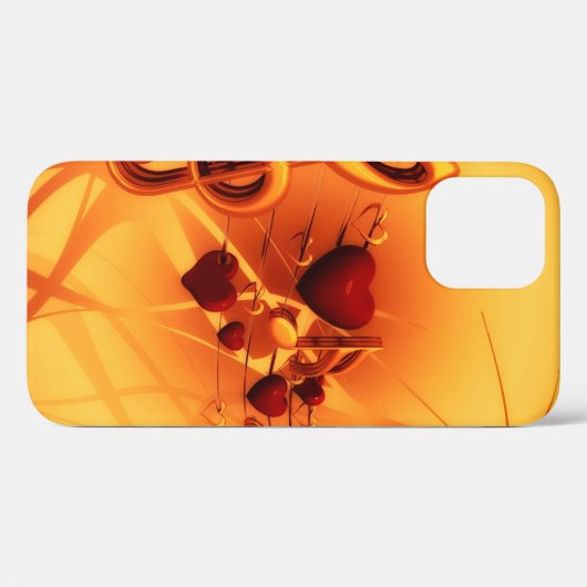 Clef grades love heart music Case-Mate iPhoneケース (裏面 (横))