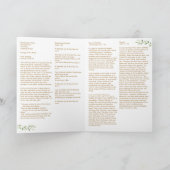 Clegant Catholic Wedding Program With Readings  プログラム (内部)