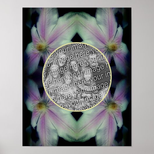 Clematisフラワー花びら抽象芸術写真の追加 ポスター (正面)