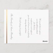 Clematis 2cフローラBWフォト悔やみや弔慰ありがとう ポストカード (裏面)