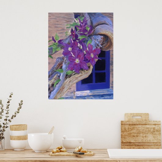 clematis poster/print ポスター (キッチン)