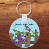 Clematis Vine in the Garden キーホルダー (正面)
