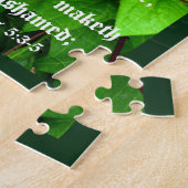 Clematis with Romans 5:3-5 ジグソーパズル (側面)