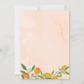 Clementine赤ちゃんシャワーの途中の小さなかわいこちゃん 招待状 (裏面)