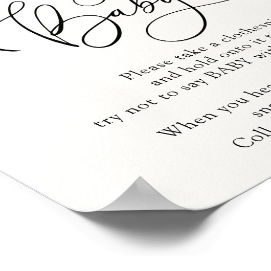 Clementine OrangeとGreeneryがベビーゲームを言わない ポスター (角)