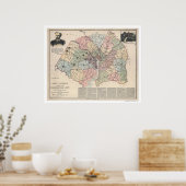 ClementsによるワシントンDC郊外の地図1891 ポスター (キッチン)