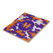 Clemson-Inspired Orange & Purple Tiger Camo タイル (側面)