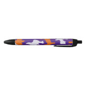 Clemson-Inspired Orange & Purple Tiger Camo 黒ボールペン (ボトム)