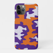 Clemson-Inspired Orange & Purple Tiger Camo Case-Mate iPhoneケース (裏)