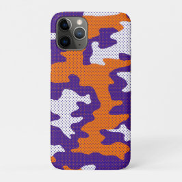 Clemson-Inspired Orange & Purple Tiger Camo iPhone 11 Proケース