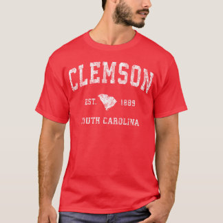Clemson South Carolina Sc Vintage Athletic Sports  Tシャツ