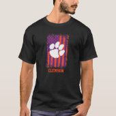 Clemson Tigers Patriotic Retro American Flag Tシャツ (正面)