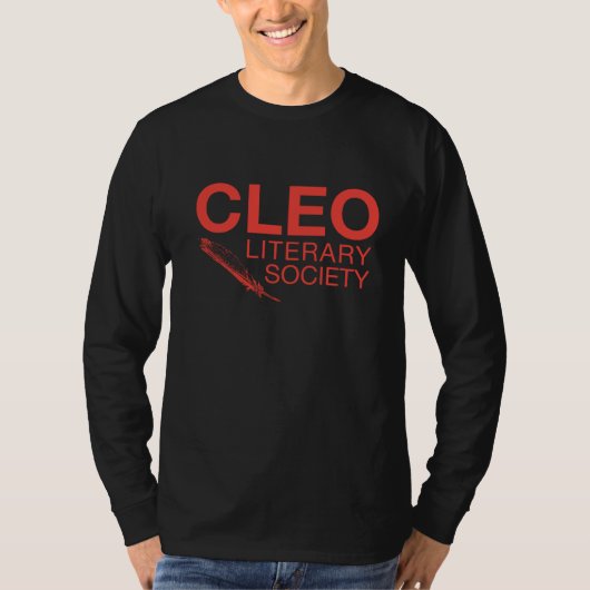 Cleoの文学的な社会 Tシャツ (正面)