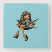 Cleo Clock スクエア壁時計 (正面)