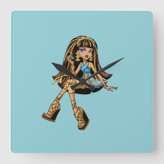 Cleo Clock スクエア壁時計 (正面)