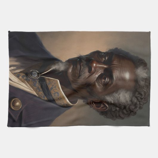 Cleon Porträt Gemälde キッチンタオル (横)