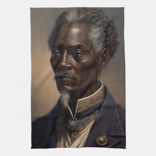 Cleon Porträt Gemälde キッチンタオル (縦)