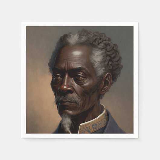 Cleon Porträt Gemälde スタンダードカクテルナプキン (正面)