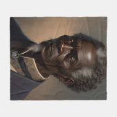 Cleon Porträt Gemälde フリースブランケット (正面(横))