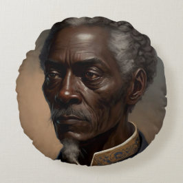 Cleon Porträt Gemälde ラウンドクッション