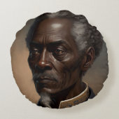 Cleon Porträt Gemälde ラウンドクッション (裏面)