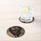 Cleon Porträt Gemälde ラウンドペーパーコースター (インサイチュ)