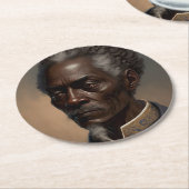 Cleon Porträt Gemälde ラウンドペーパーコースター (アングル)