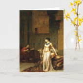 Cleopatraおよびシーザー カード (黄色い花)