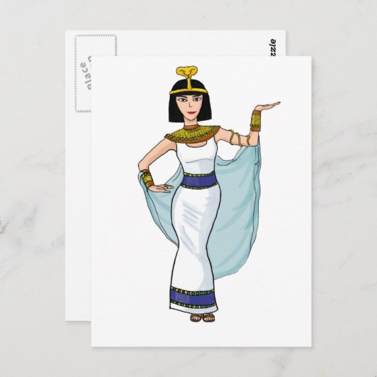 Cleopatraエジプトのファラオ ポストカード (正面/裏面)