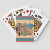 CLEOPATRAエジプトクイーンヴィンテージスタイルアートワーク トランプ (裏面)