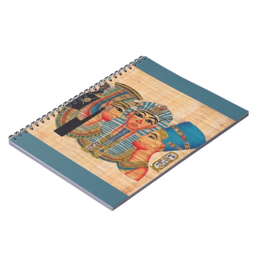 CLEOPATRAエジプトクイーンヴィンテージスタイルアートワーク ノートブック (左側)