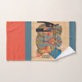 CLEOPATRAエジプトクイーンヴィンテージスタイルアートワーク ハンドタオル (ハンドタオル)