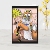 Cleopatraグリーティングカード カード (黄色い花)