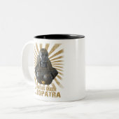 Cleopatra古代エジプト見事なファラオの女王 ツートーンマグカップ (正面左)