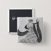 「Cleopatra」のためのデザインを、1910年着せて下さい 缶バッジ (正面&裏面)