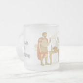 Cleopatra and Mark Antony in Tarsos フロストグラスマグカップ (正面左)