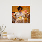Cleopatra by John William Waterhouse ポスター (キッチン)