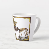 Cleopatra Egyptian Mummy, Halloween Cat Mummy カフェラテマグ (右アングル)