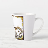 Cleopatra Egyptian Mummy, Halloween Cat Mummy カフェラテマグ (右)