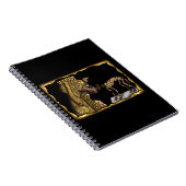 Cleopatra Egyptian Mummy, Halloween Cat Mummy ノートブック (右側)