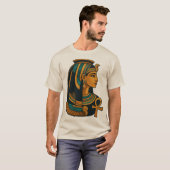 Cleopatra - Egyptian Queen - Ankh  Tシャツ (正面フル)