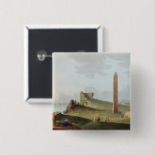 Cleopatra Neeの呼ばれるアレキサンドリアのオベリスク 缶バッジ (正面&裏面)